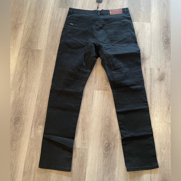 Zanerobe sz 36 black distressed denim pantss - Picture 2 of 4